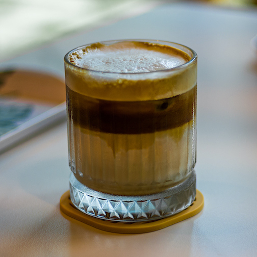 Close-up of coffee on table