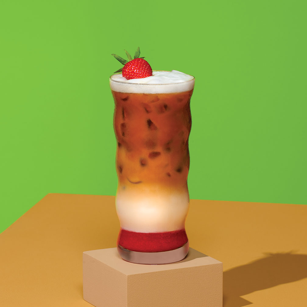 Iced Strawberry Latte